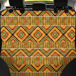 Ethnic Kente Pattern Print Pet Car Back Seat Cover