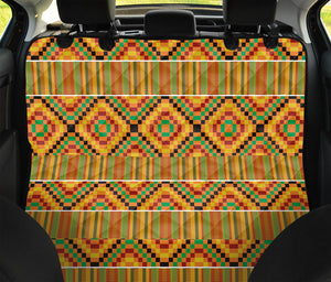 Ethnic Kente Pattern Print Pet Car Back Seat Cover