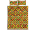 Ethnic Kente Pattern Print Quilt Bed Set