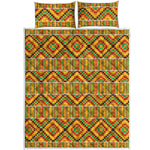 Ethnic Kente Pattern Print Quilt Bed Set