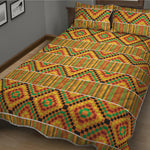 Ethnic Kente Pattern Print Quilt Bed Set