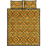 Ethnic Kente Pattern Print Quilt Bed Set