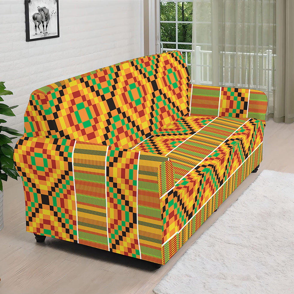 Ethnic Kente Pattern Print Sofa Cover