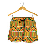 Ethnic Kente Pattern Print Women's Shorts