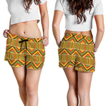 Ethnic Kente Pattern Print Women's Shorts