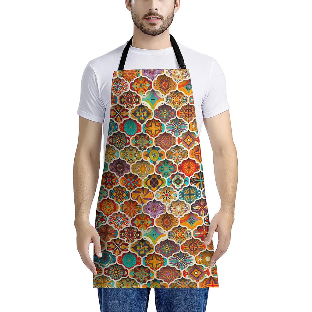 Ethnic Mandala Bohemian Pattern Print Apron