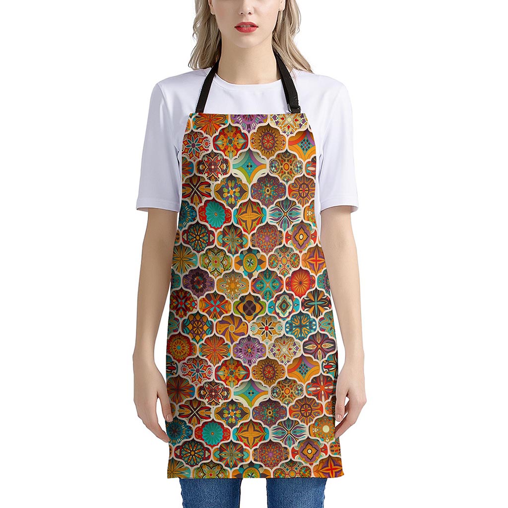 Ethnic Mandala Bohemian Pattern Print Apron