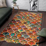 Ethnic Mandala Bohemian Pattern Print Area Rug GearFrost