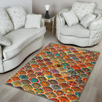 Ethnic Mandala Bohemian Pattern Print Area Rug GearFrost