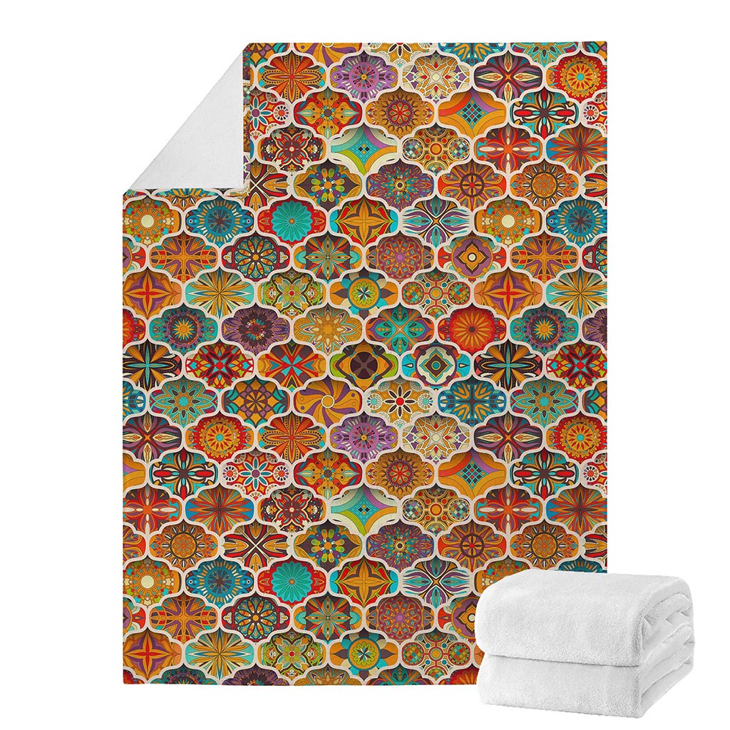 Ethnic Mandala Bohemian Pattern Print Blanket