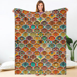 Ethnic Mandala Bohemian Pattern Print Blanket