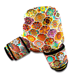 Ethnic Mandala Bohemian Pattern Print Boxing Gloves