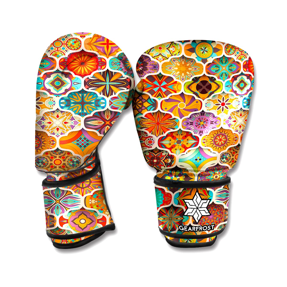 Ethnic Mandala Bohemian Pattern Print Boxing Gloves