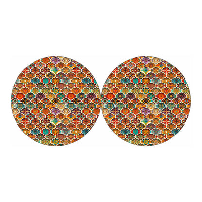 Ethnic Mandala Bohemian Pattern Print Car Coasters
