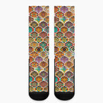 Ethnic Mandala Bohemian Pattern Print Crew Socks