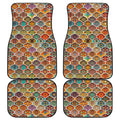Ethnic Mandala Bohemian Pattern Print Front and Back Car Floor Mats