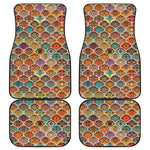 Ethnic Mandala Bohemian Pattern Print Front and Back Car Floor Mats