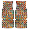 Ethnic Mandala Bohemian Pattern Print Front and Back Car Floor Mats