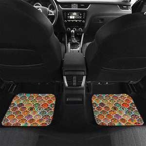 Ethnic Mandala Bohemian Pattern Print Front and Back Car Floor Mats