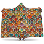 Ethnic Mandala Bohemian Pattern Print Hooded Blanket