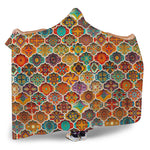 Ethnic Mandala Bohemian Pattern Print Hooded Blanket
