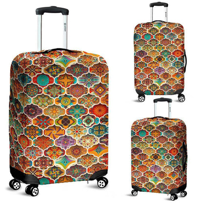 Ethnic Mandala Bohemian Pattern Print Luggage Cover GearFrost