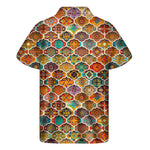 Ethnic Mandala Bohemian Pattern Print Men's Short Sleeve Shirt