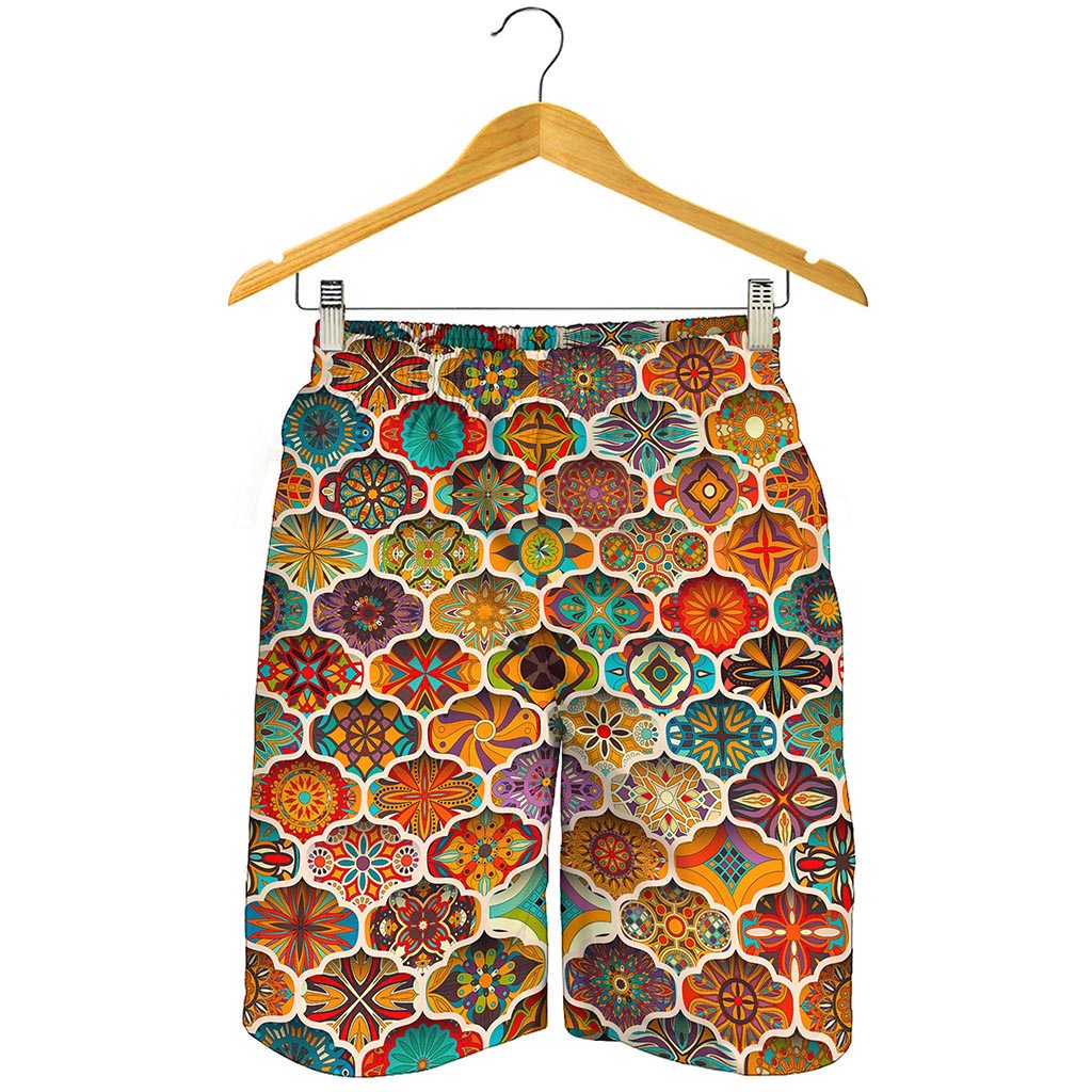 Ethnic Mandala Bohemian Pattern Print Men's Shorts