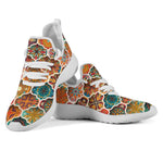 Ethnic Mandala Bohemian Pattern Print Mesh Knit Shoes GearFrost