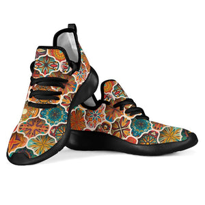 Ethnic Mandala Bohemian Pattern Print Mesh Knit Shoes GearFrost