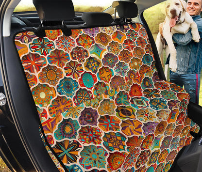 Ethnic Mandala Bohemian Pattern Print Pet Car Back Seat Cover
