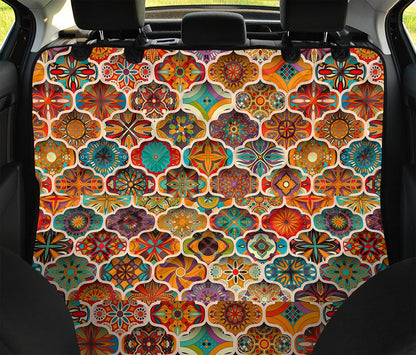Ethnic Mandala Bohemian Pattern Print Pet Car Back Seat Cover