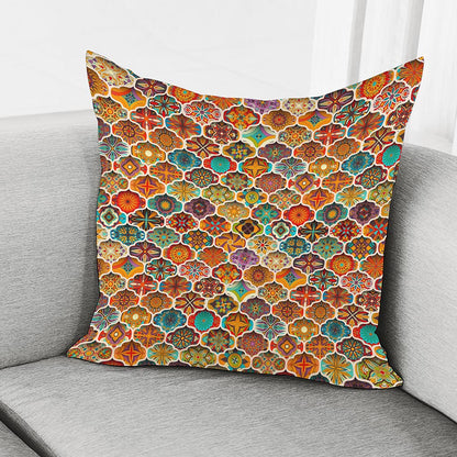 Ethnic Mandala Bohemian Pattern Print Pillow Cover