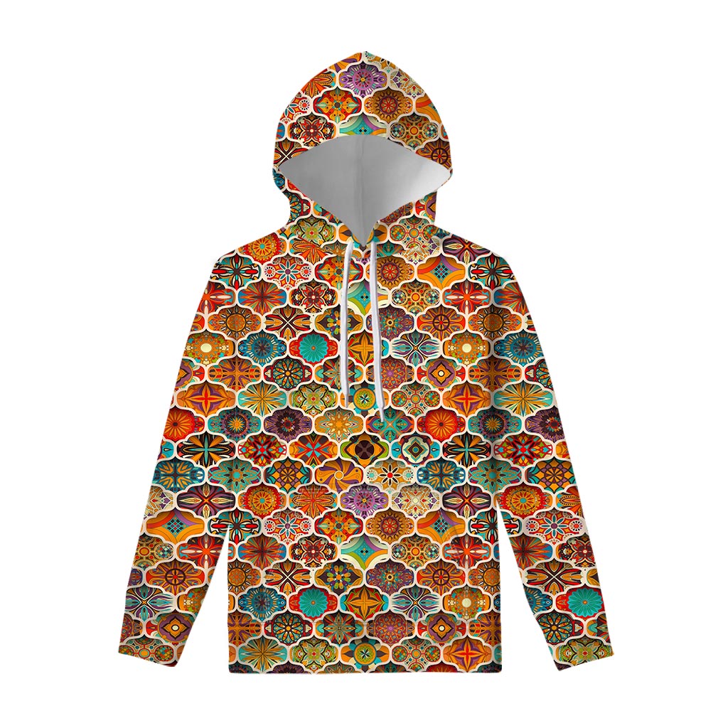 Ethnic Mandala Bohemian Pattern Print Pullover Hoodie