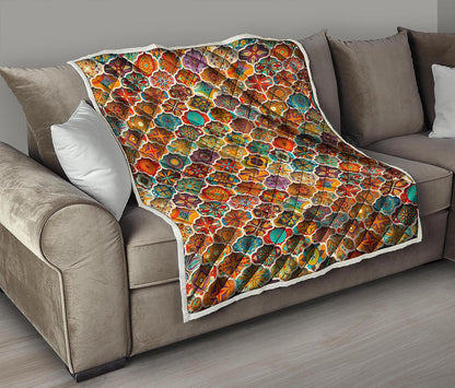Ethnic Mandala Bohemian Pattern Print Quilt