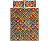 Ethnic Mandala Bohemian Pattern Print Quilt Bed Set