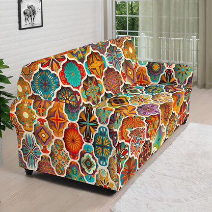 Ethnic Mandala Bohemian Pattern Print Sofa Cover