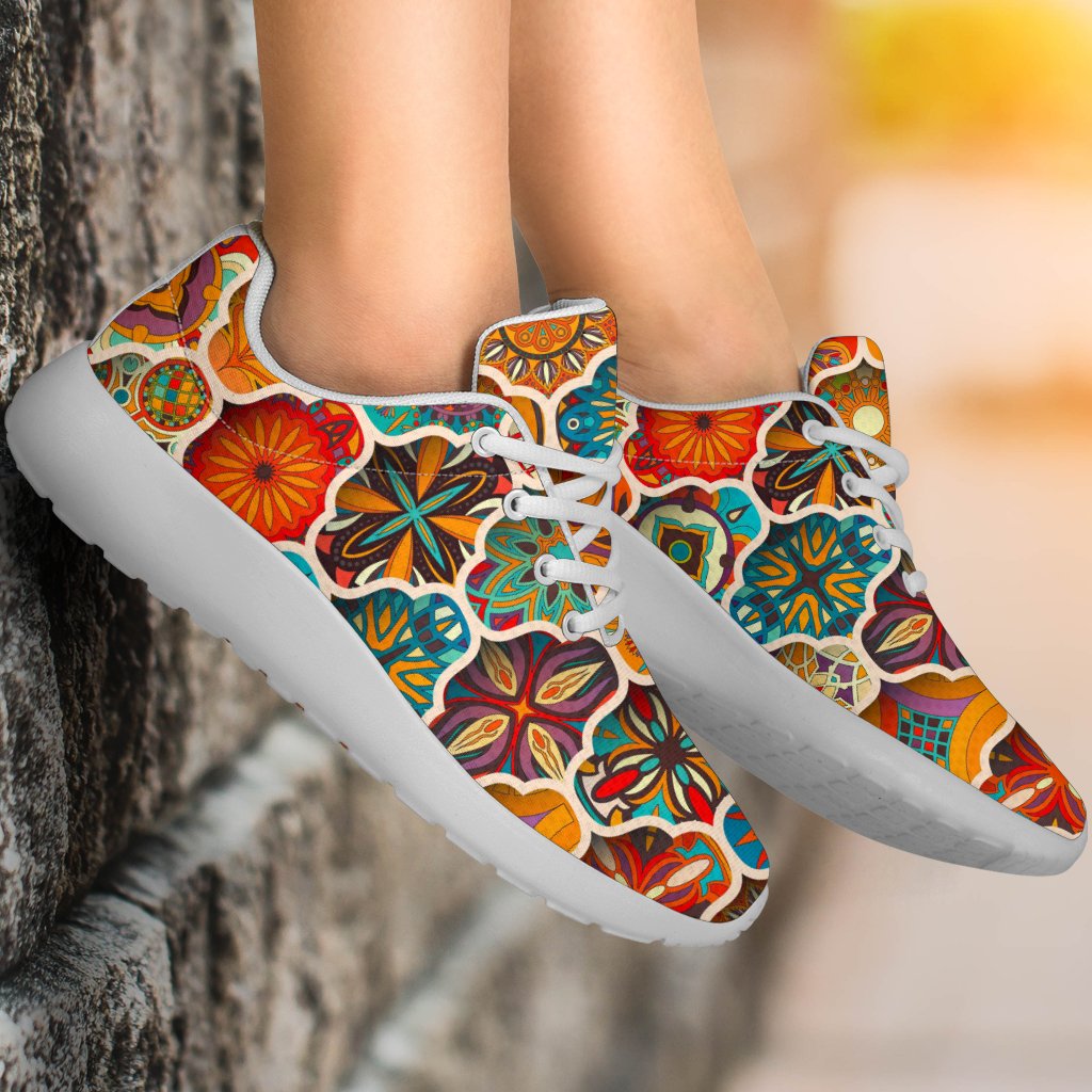 Ethnic Mandala Bohemian Pattern Print Sport Shoes GearFrost