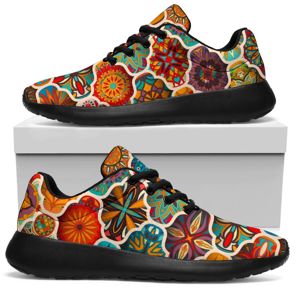 Ethnic Mandala Bohemian Pattern Print Sport Shoes GearFrost