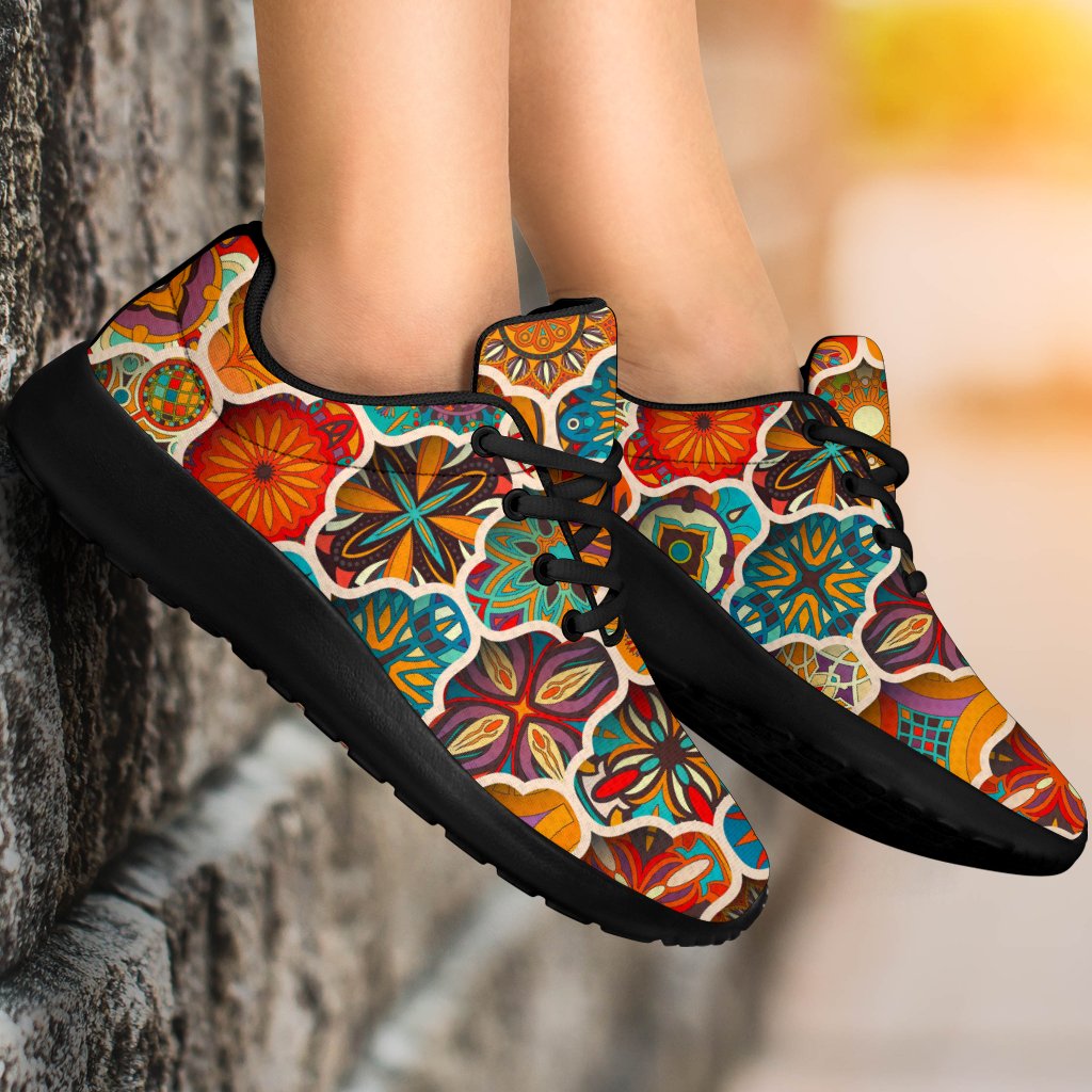 Ethnic Mandala Bohemian Pattern Print Sport Shoes GearFrost