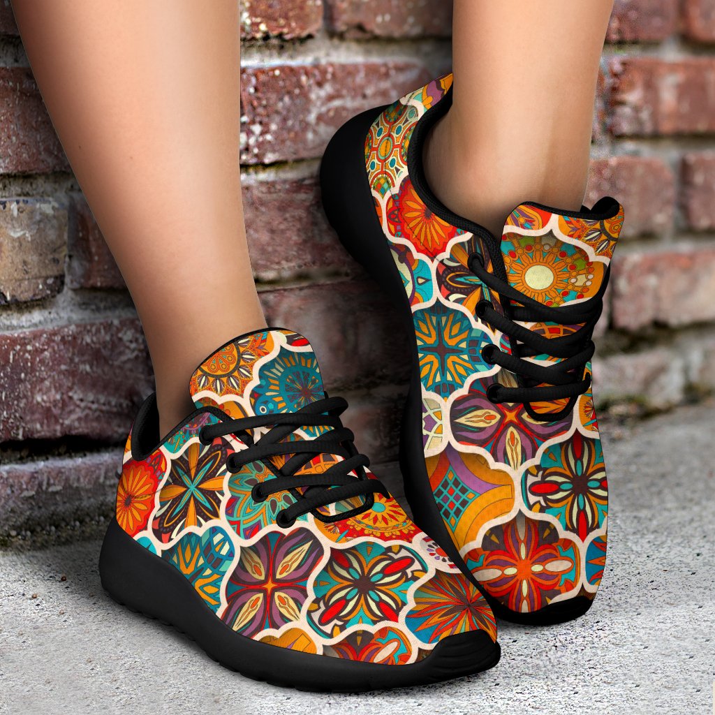 Ethnic Mandala Bohemian Pattern Print Sport Shoes GearFrost