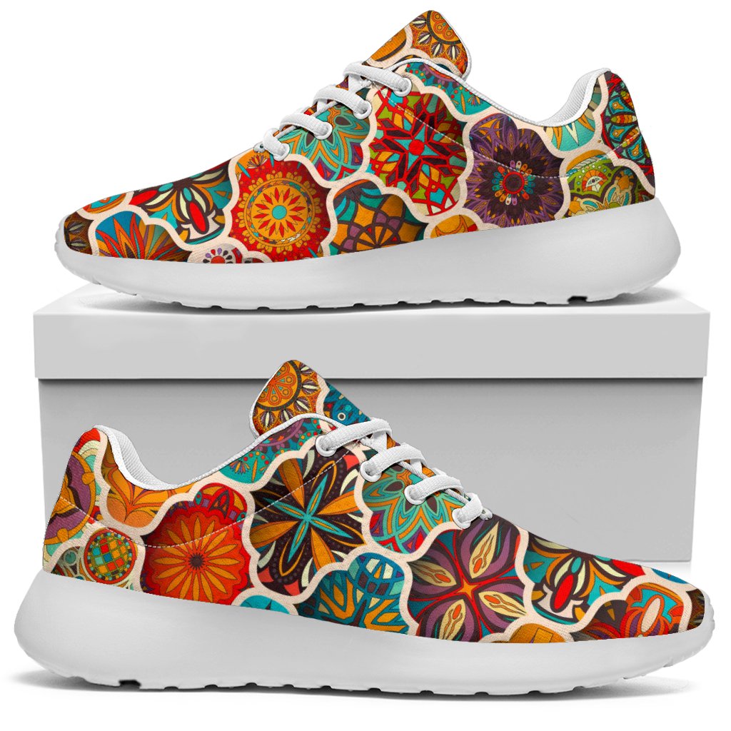 Ethnic Mandala Bohemian Pattern Print Sport Shoes GearFrost