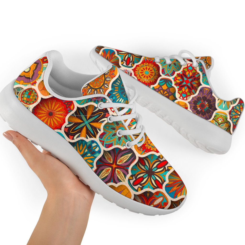 Ethnic Mandala Bohemian Pattern Print Sport Shoes GearFrost