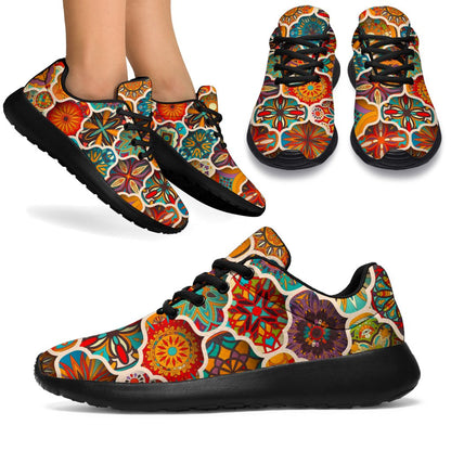 Ethnic Mandala Bohemian Pattern Print Sport Shoes GearFrost