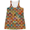 Ethnic Mandala Bohemian Pattern Print Women's Racerback Tank Top