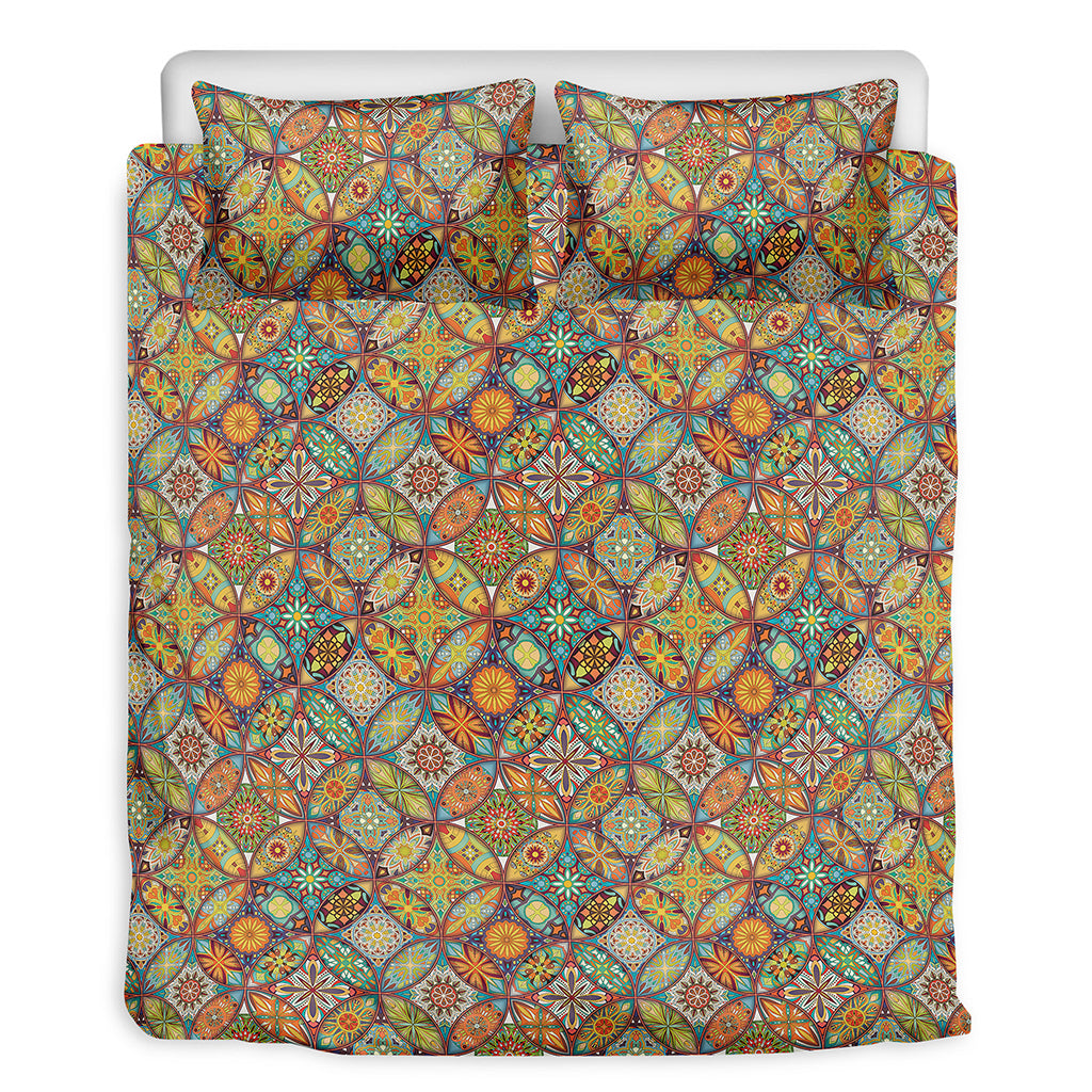 Ethnic Mandala Patchwork Pattern Print Duvet Cover Bedding Set