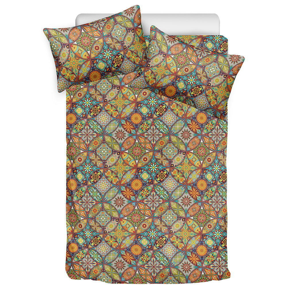 Ethnic Mandala Patchwork Pattern Print Duvet Cover Bedding Set