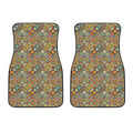 Ethnic Mandala Patchwork Pattern Print Front Car Floor Mats