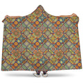 Ethnic Mandala Patchwork Pattern Print Hooded Blanket
