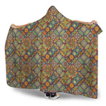 Ethnic Mandala Patchwork Pattern Print Hooded Blanket